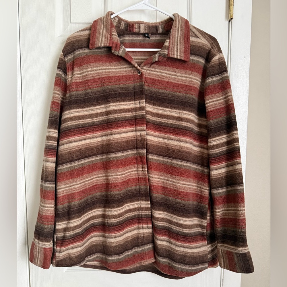 Striped Button-Up Shirt